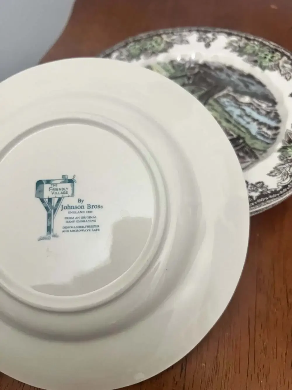 Johnson Brothers The Friendly Village Willow By The Brook Salad Plate